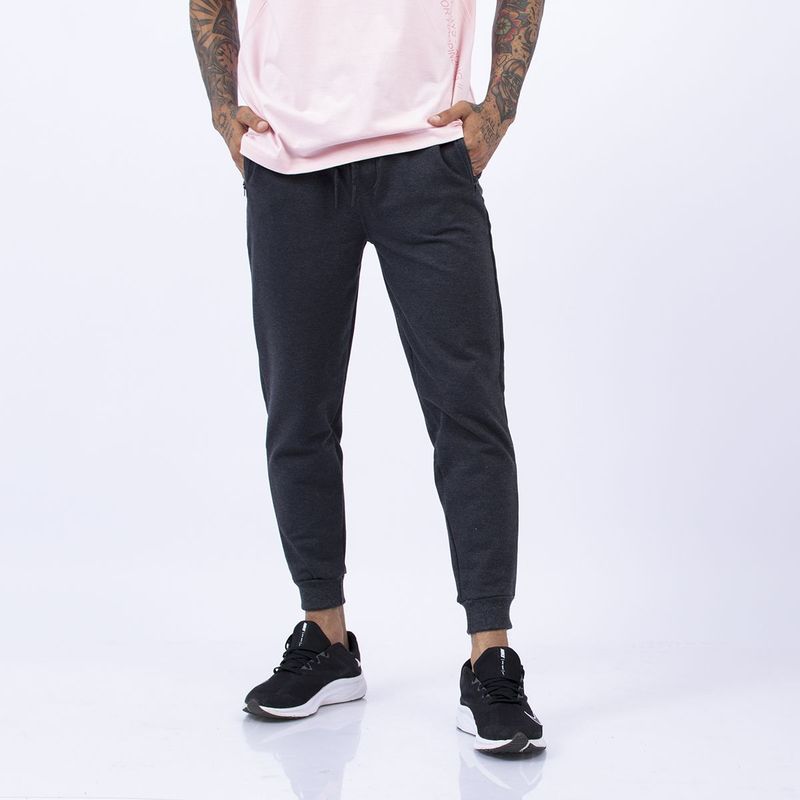 BHEVSK - Jogger hombre Zippo gris oscuro