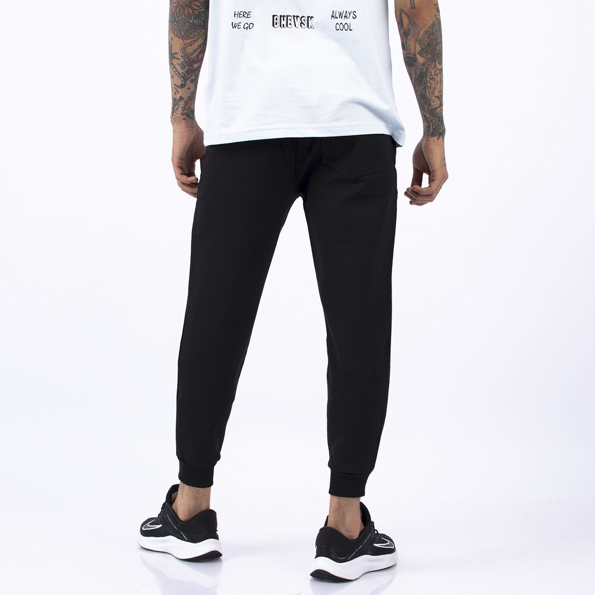 BHEVSK - Jogger hombre Zippo Negro