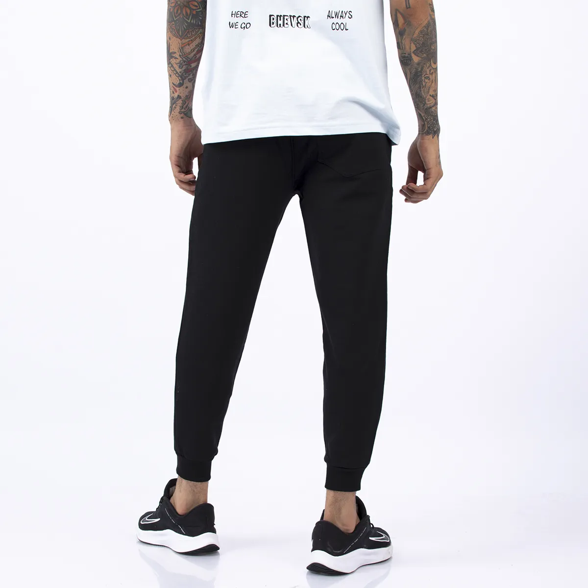 BHEVSK - Jogger hombre Zippo Negro