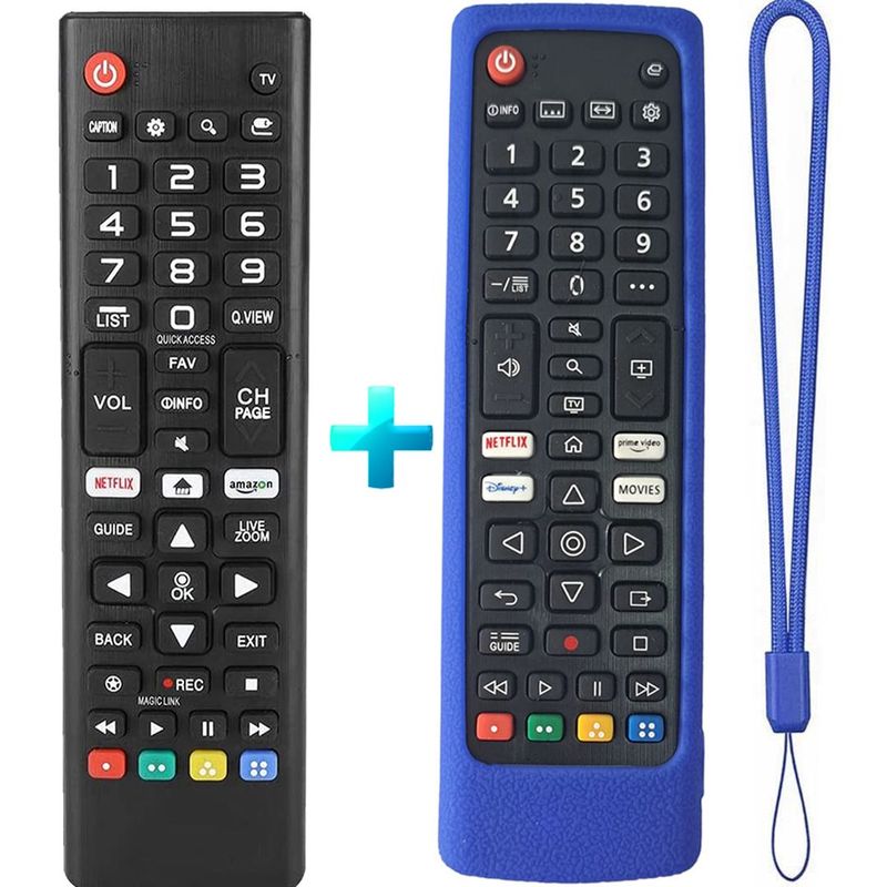 GENERICO - Control Remoto Compatible Para Tv LG  +  Funda Azul