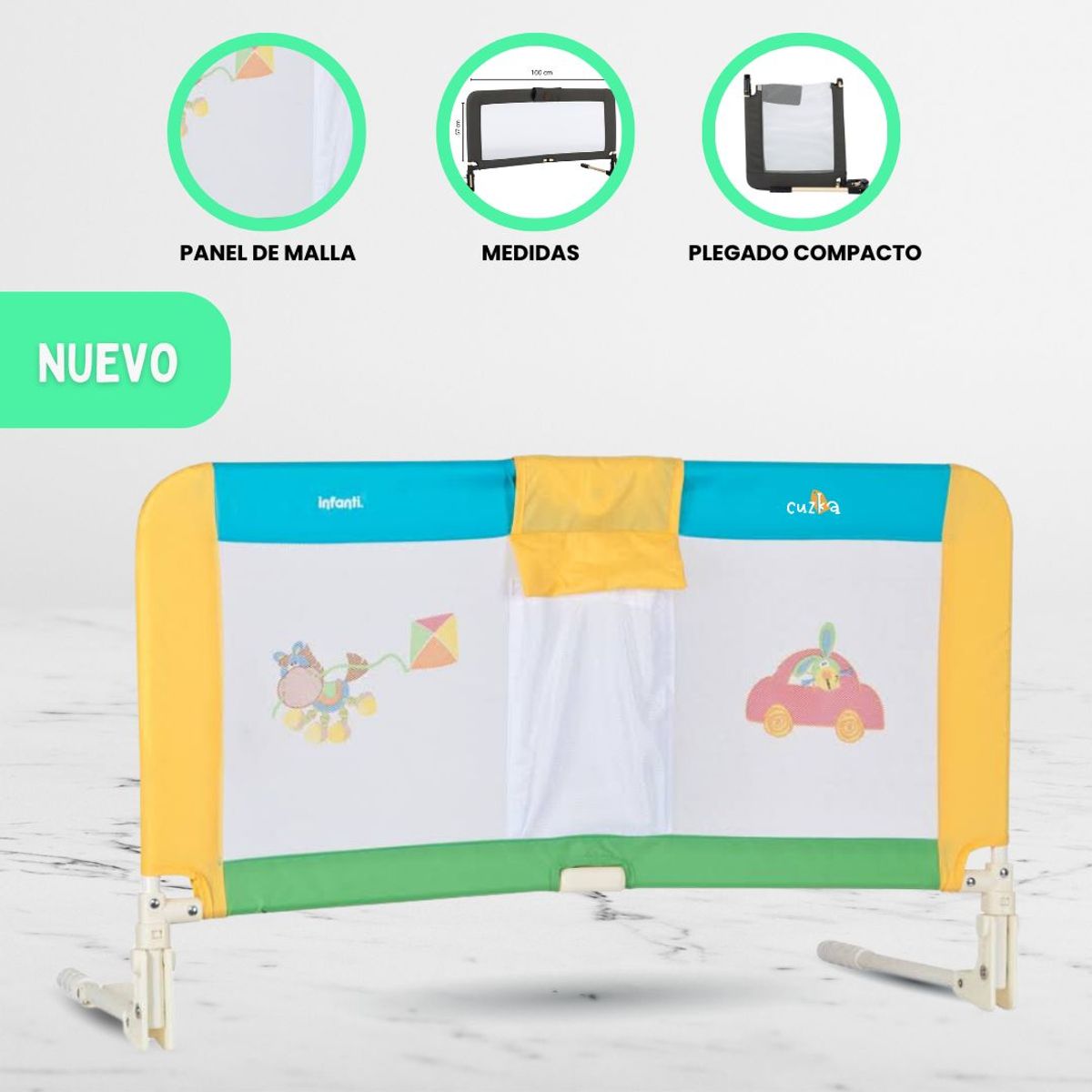 INFANTI - Baranda de Cama para Bebé «BOX TOY»