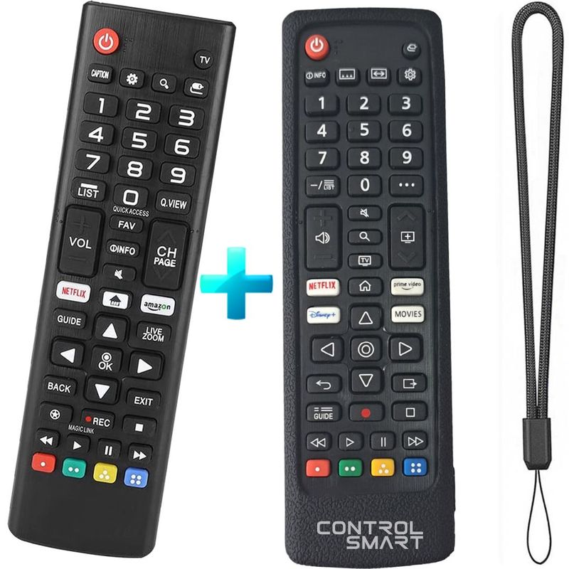 GENERICO - Control Remoto Compatible Para Tv LG  +  Funda Negra