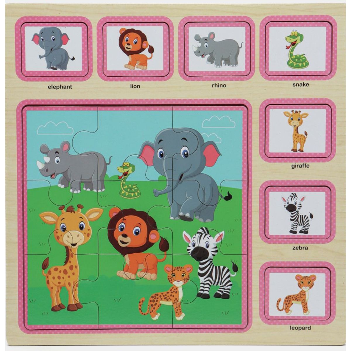 GENERICO - Rompecabezas de Madera Zoo