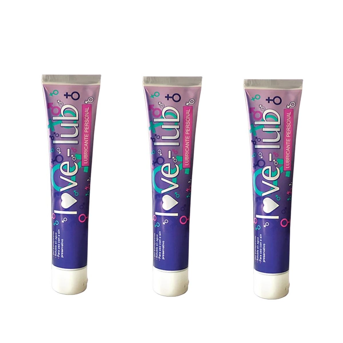 GENERICO - 3 Lubricante de 120g Love Lub sin alcohol