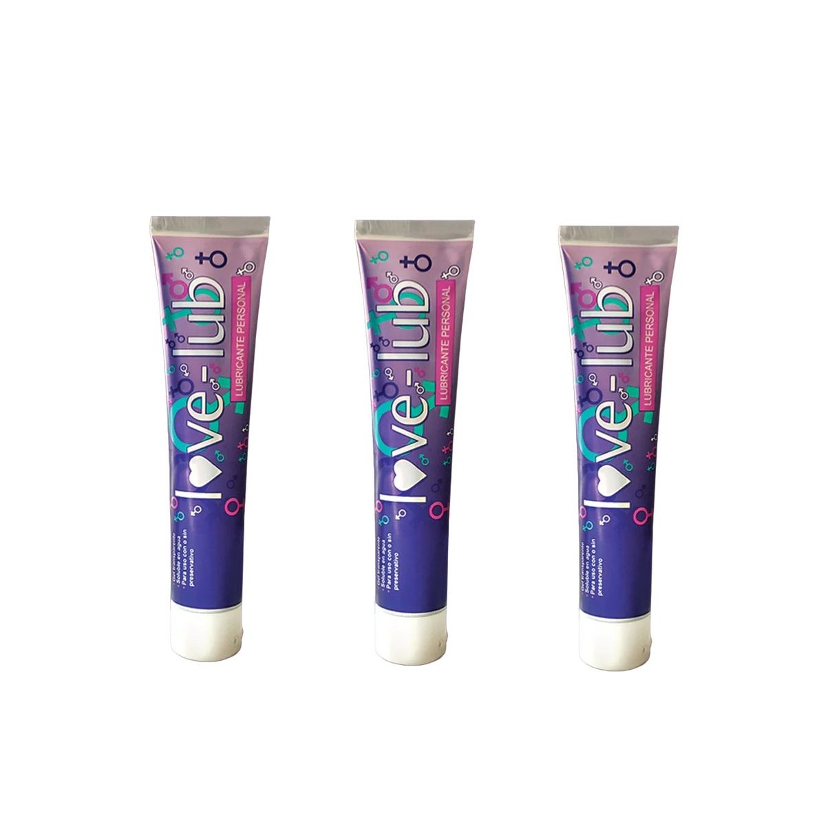 GENERICO - 3 Lubricante de 120g Love Lub sin alcohol