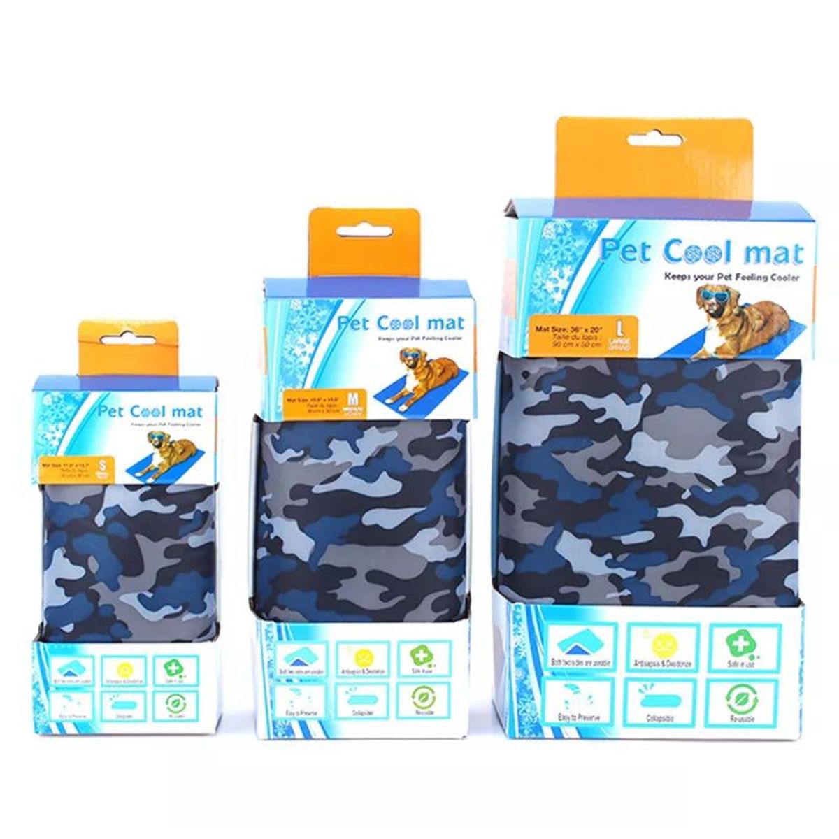 GENERICO - COOL PET Cool Mat Manta Refrescante Talla M 50X40CM