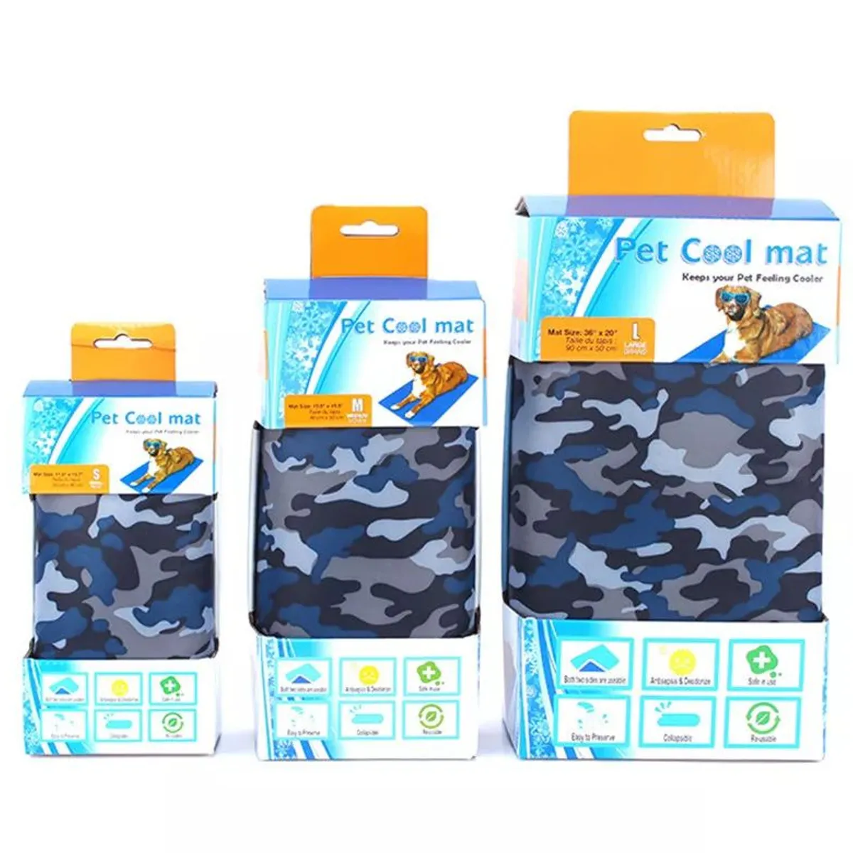 GENERICO - COOL PET Cool Mat Manta Refrescante Talla L  90X50CM