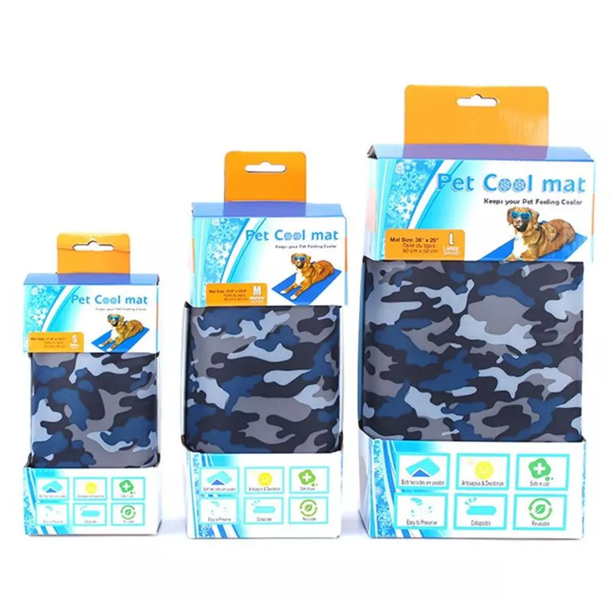 GENERICO - COOL PET Cool Mat Manta Refrescante Talla L  90X50CM