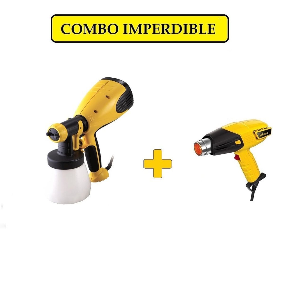 WAGNER - Combo Pistola para Pintar CS100 + Pistola de Calor FURNO 300