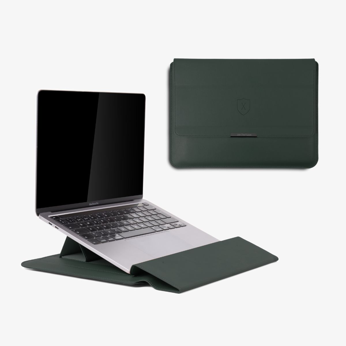 Xclusive - Funda Para Notebook con Plataforma 13-14 Pulgadas Verde  Modelo Smart Work Station Laptop