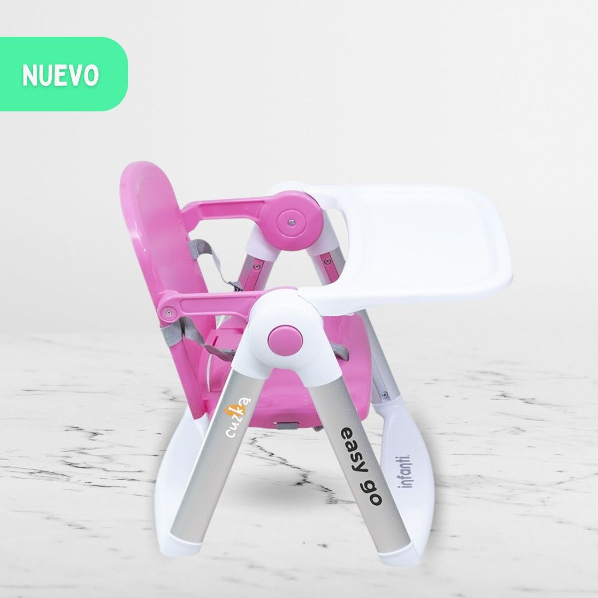 INFANTI - Silla de Comer Transportable Booster «EASY GO» Pink