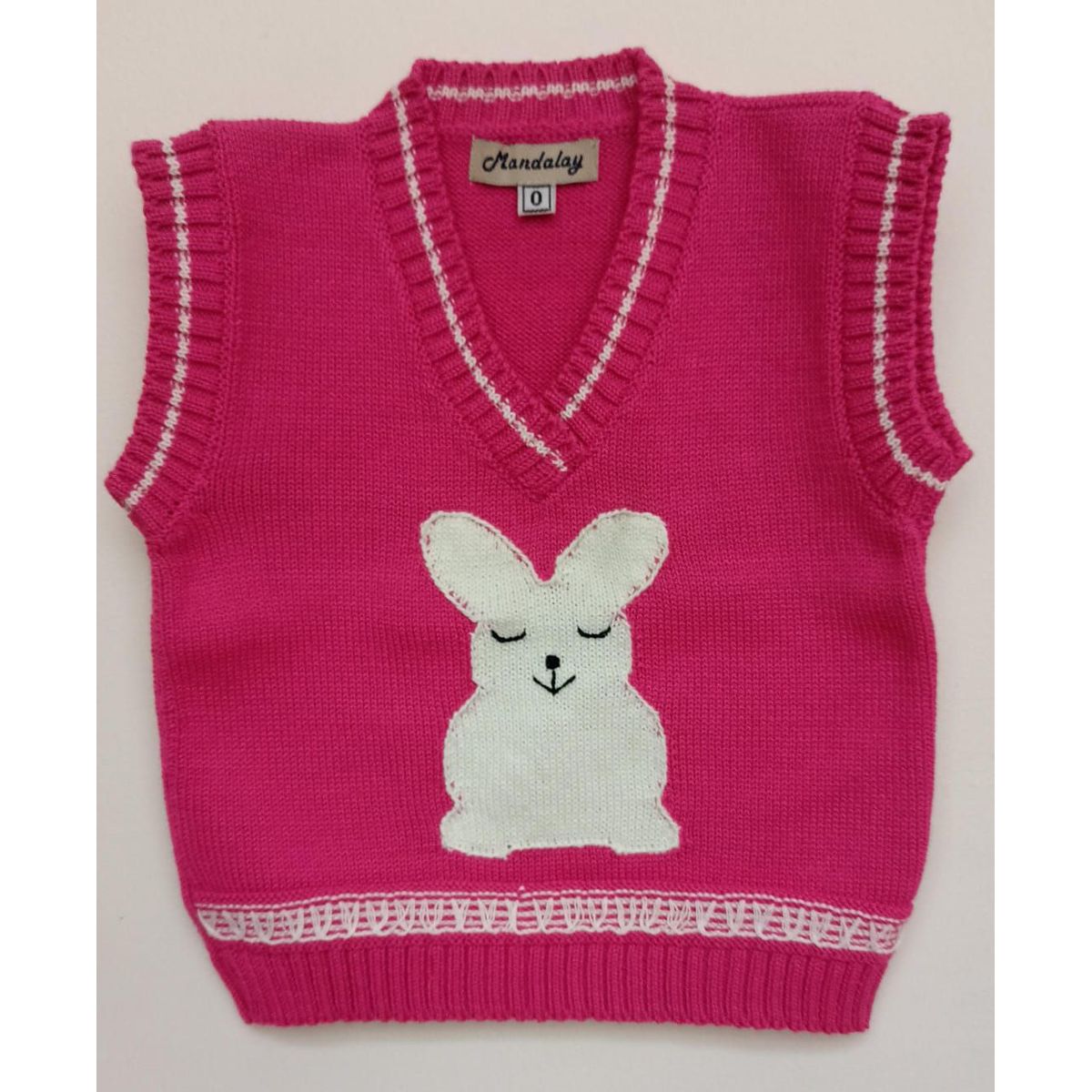 GENERICO - Pullover Chaleco Niña Coneja Mandalay Knits