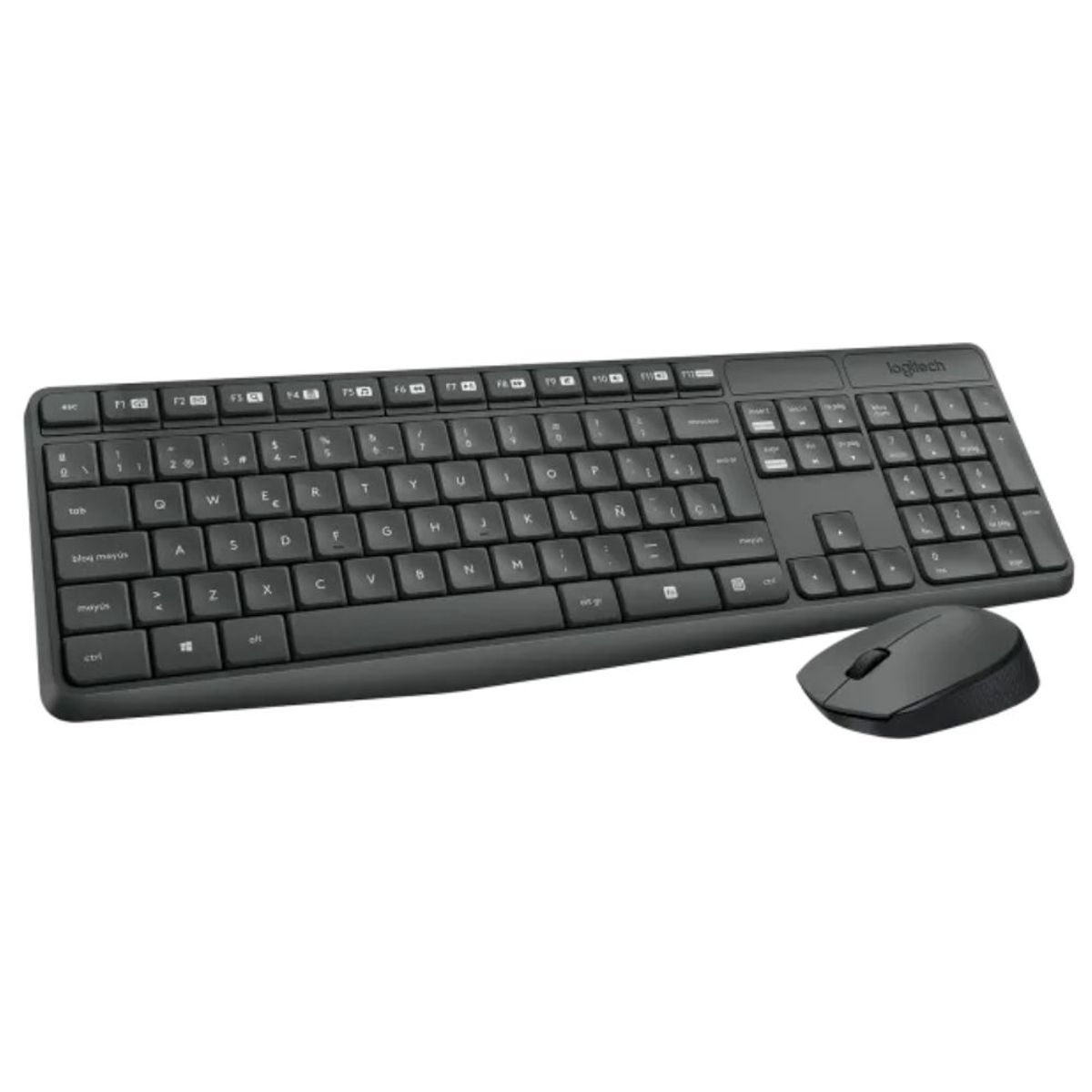 LOGITECH - COMBO TECLADO Y MOUSE LOGITECH INALAMBRICO MK235 NEGRO USB