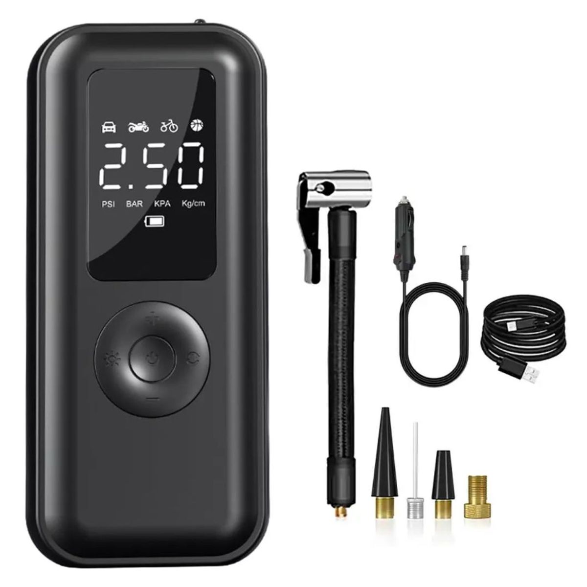 SEISA - Inflador de Llanta Multifuncional Compresor de Aire AF-C03