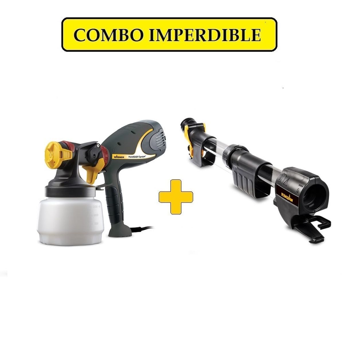 WAGNER - Combo Pistola para Pintar PR SPRAYER y Extensión HVLP