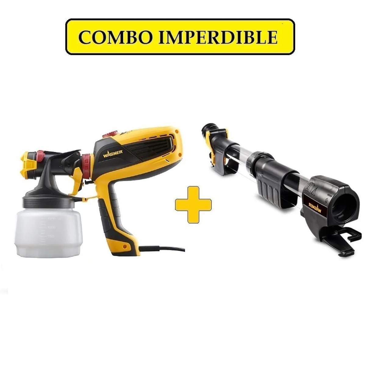 WAGNER - Combo Pistola para Pintar FLEXIO 3000 +  Extensión HVLP
