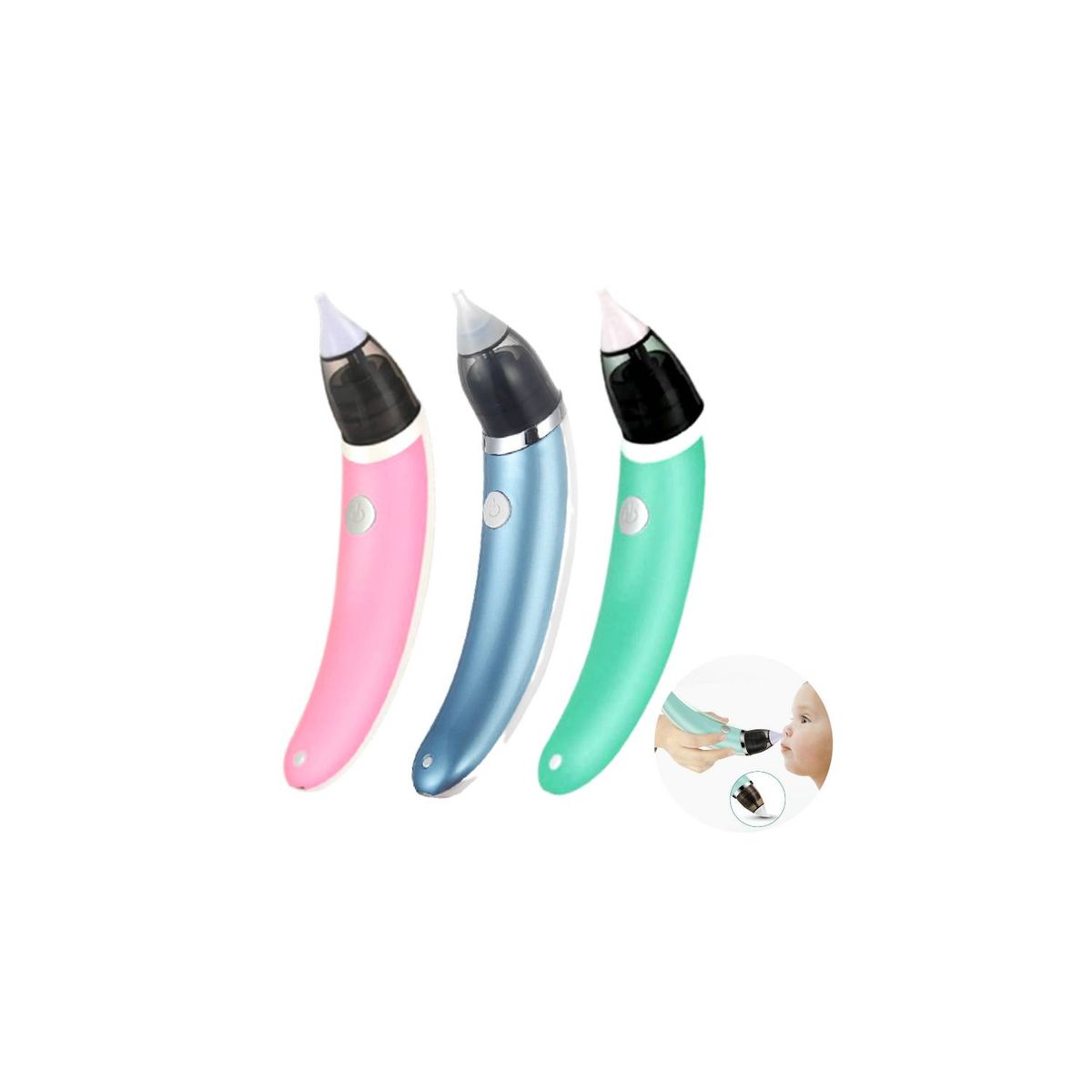 GENERICO - Aspirador Nasal Alivia Congestión Moco Bebé Niño Recargable