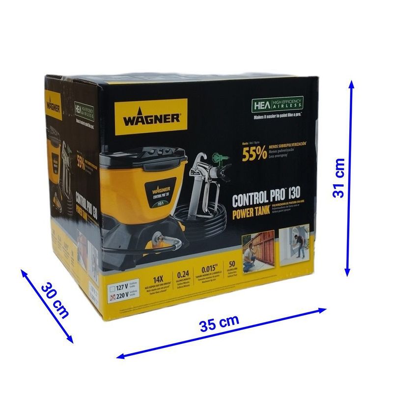 WAGNER - Combo Pistola para Pintar CONTROL PRO 130 + Filtro Blanco