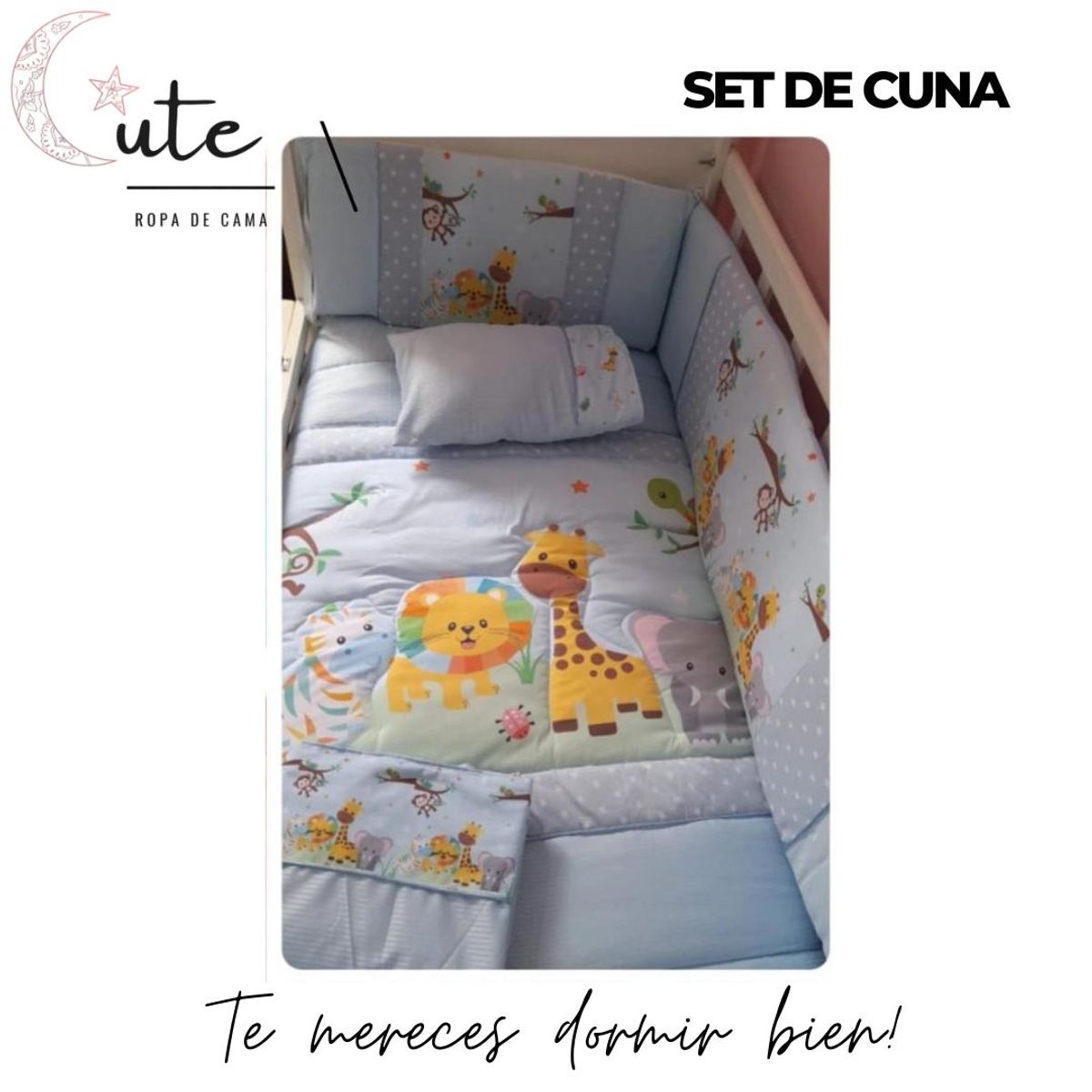 GENERICO - SET DE CUNA 100%  ALGODÓN PIMA