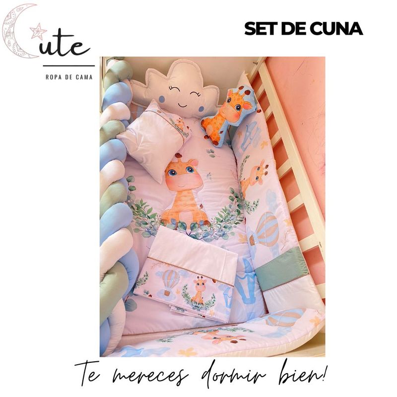 GENERICO - SET DE CUNA 100%  ALGODÓN PIMA