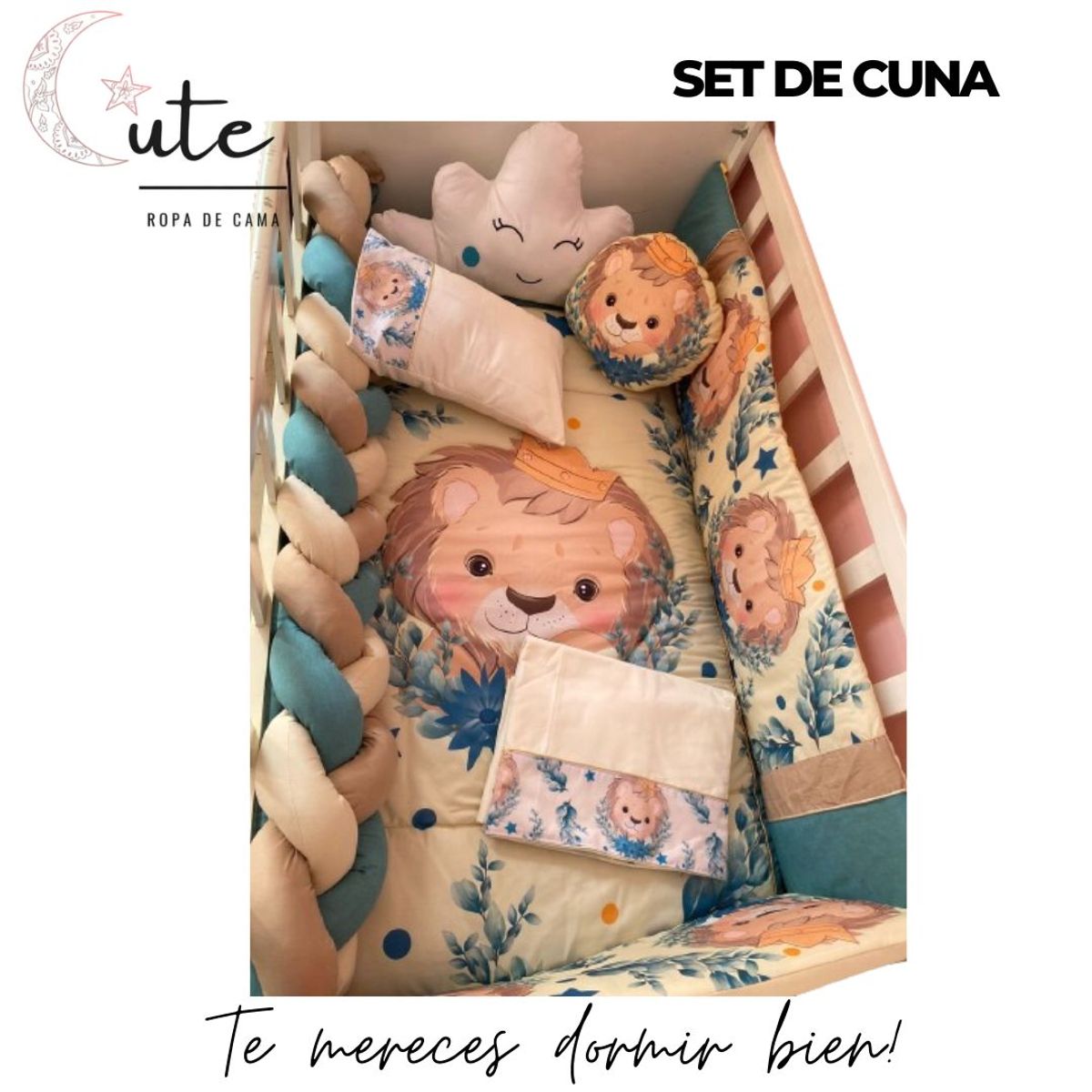 GENERICO - SET DE CUNA 100%  ALGODÓN PIMA