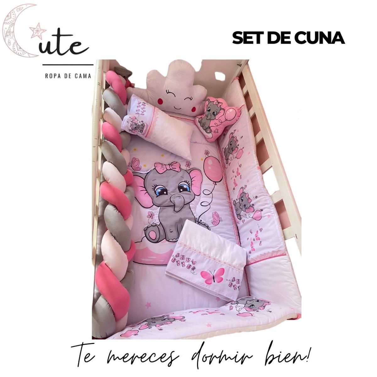 GENERICO - SET DE CUNA 100%  ALGODÓN PIMA