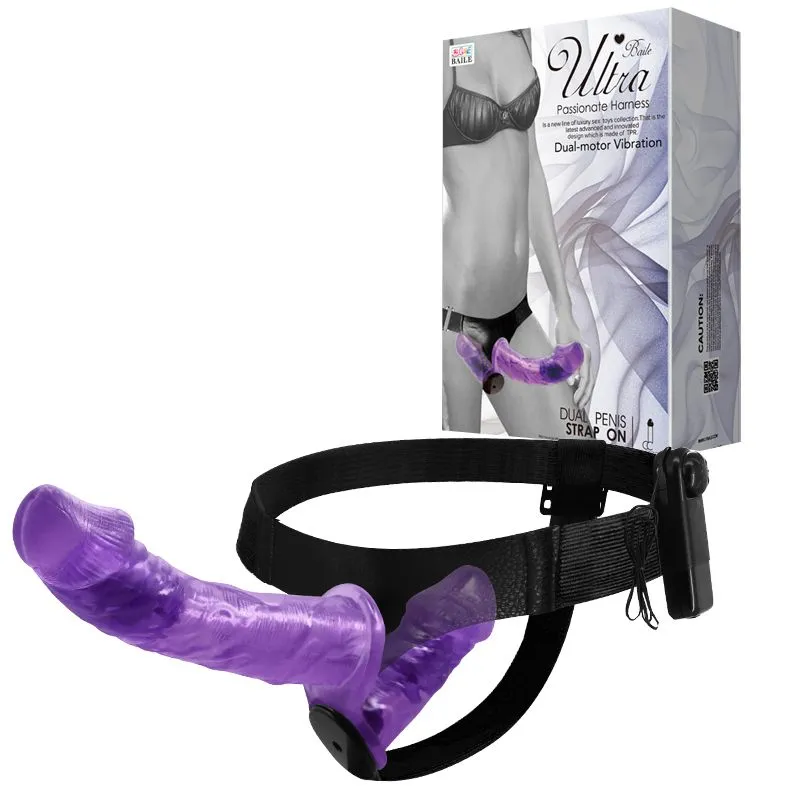 BAILE - ARNES DILDO DOBLE  DUAL VIBRATION 18CM11CM