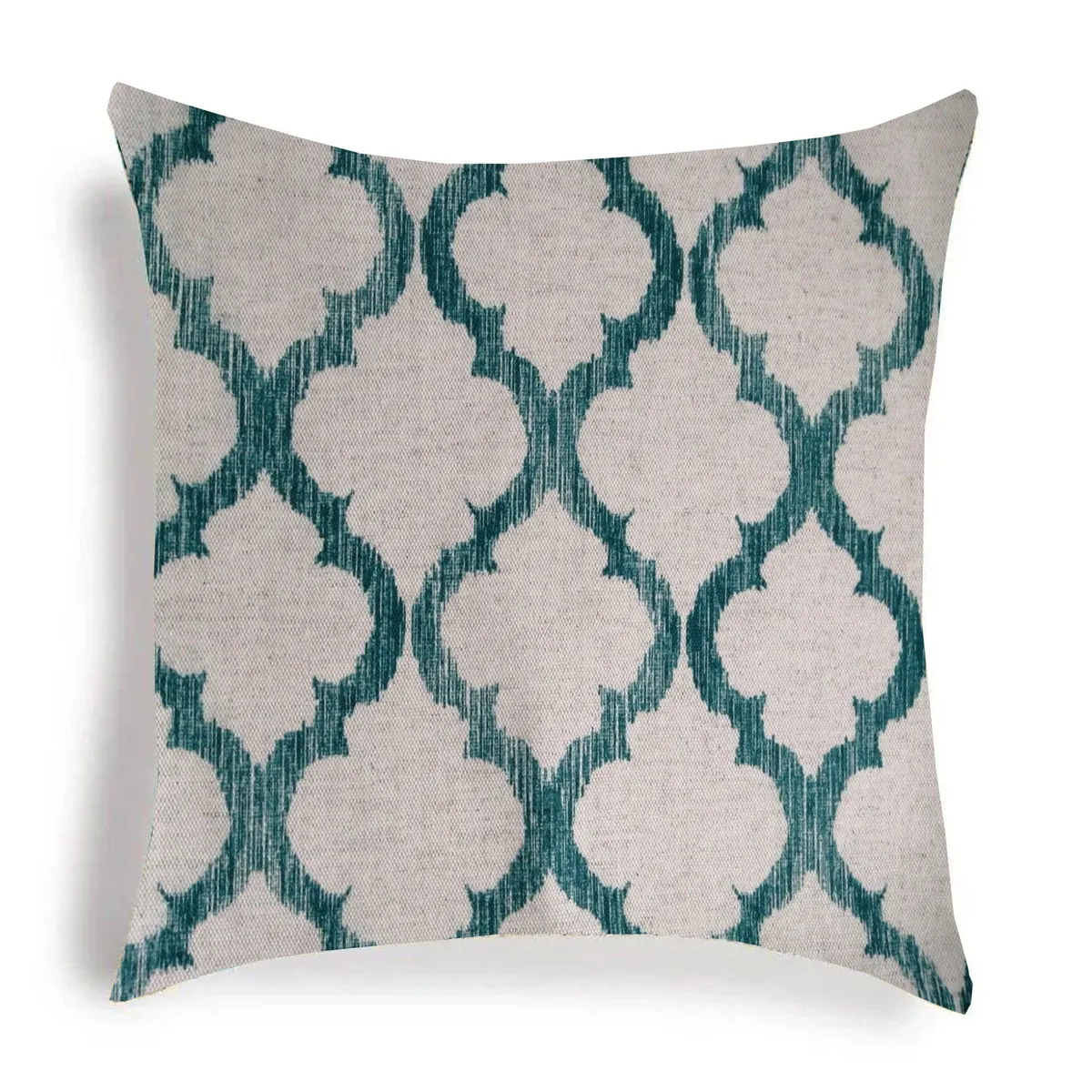 GENERICO - Funda Cojín Rombos Verde Océano 40 x 40