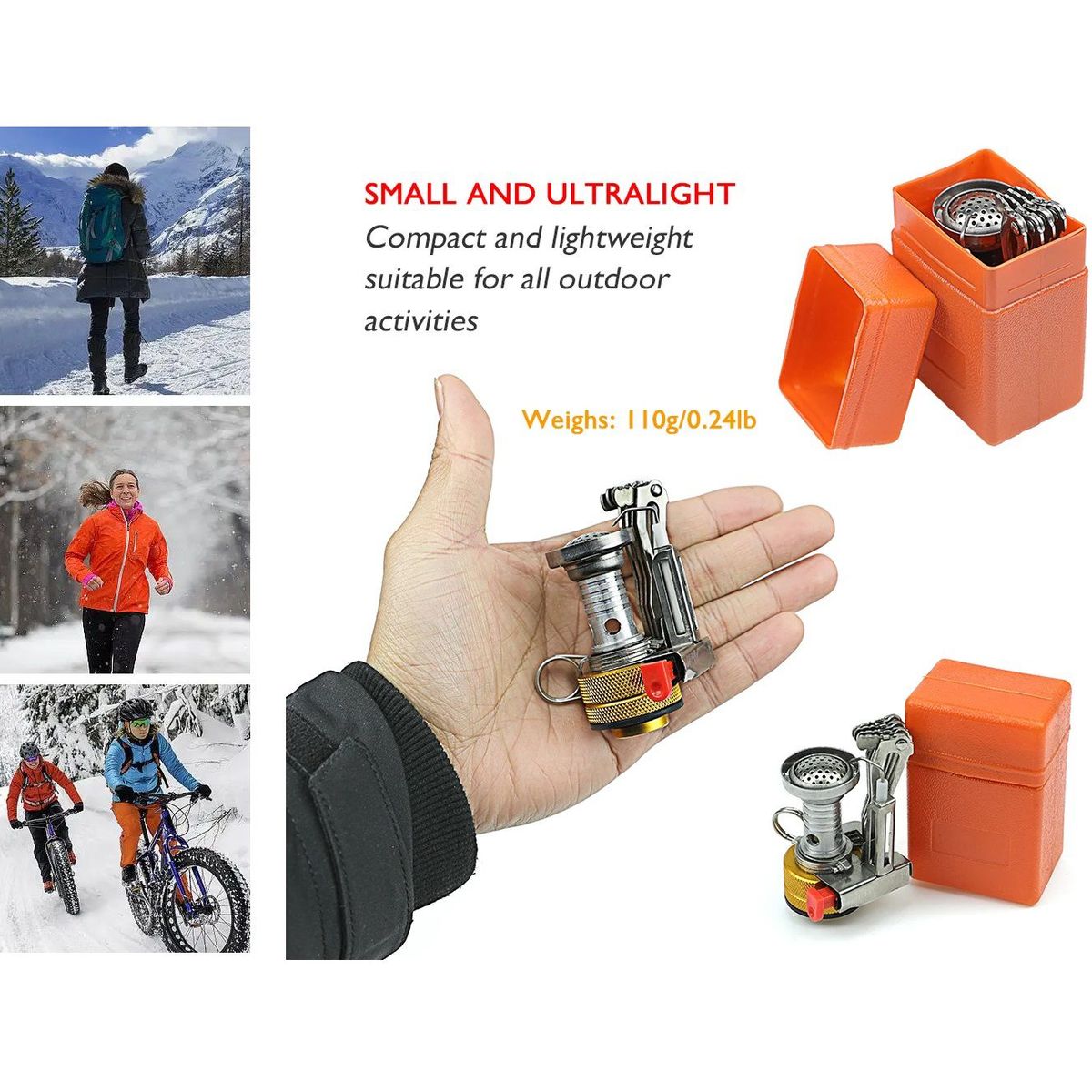 GENERICO - MINI COCINA PARA CAMPING PORTATIL SENDERISMO TREKKING