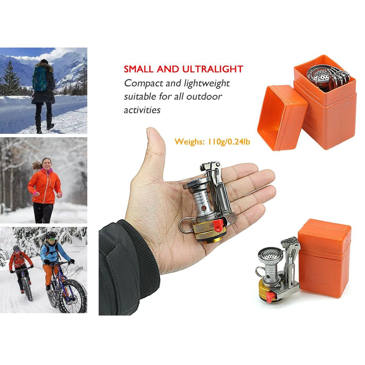 GENERICO - MINI COCINA PARA CAMPING PORTATIL SENDERISMO TREKKING