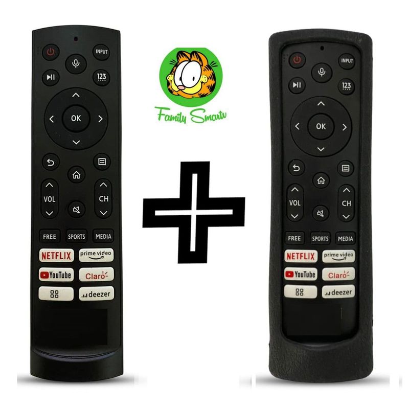 UNIVERSAL - Control Remoto Para Hisense Smart Tv 2022 + Funda Negra Abierta
