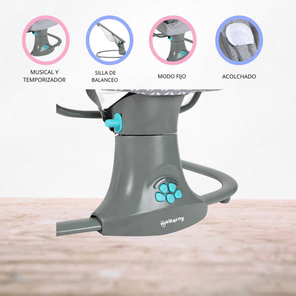 INFANTI - Silla Nido 3 en 1 INFANTI «DELUXE» Gray