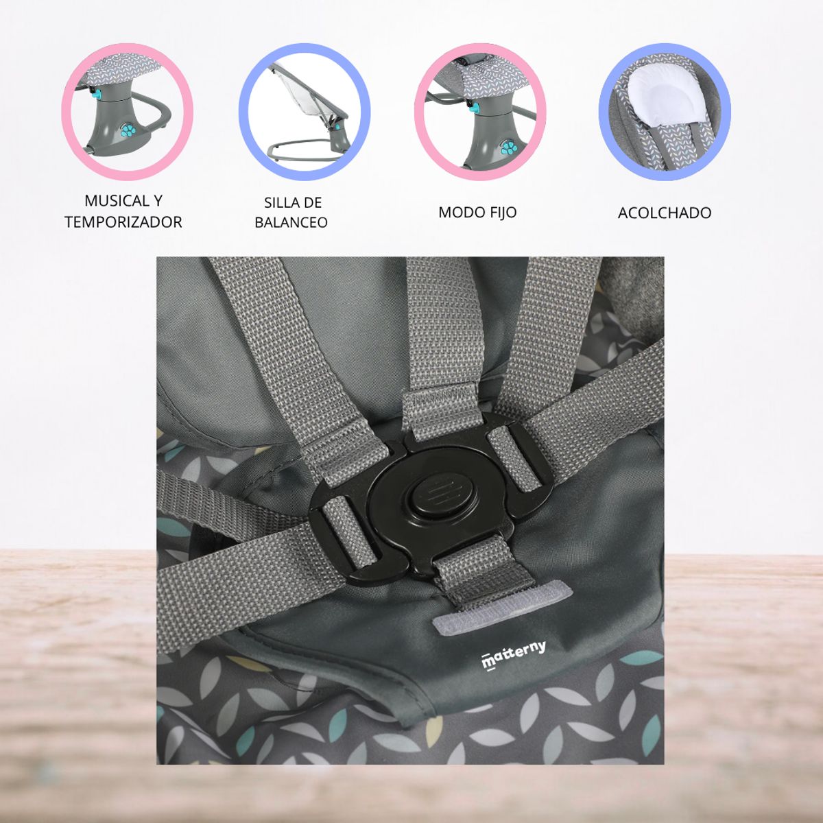 INFANTI - Silla Nido 3 en 1 INFANTI «DELUXE» Gray