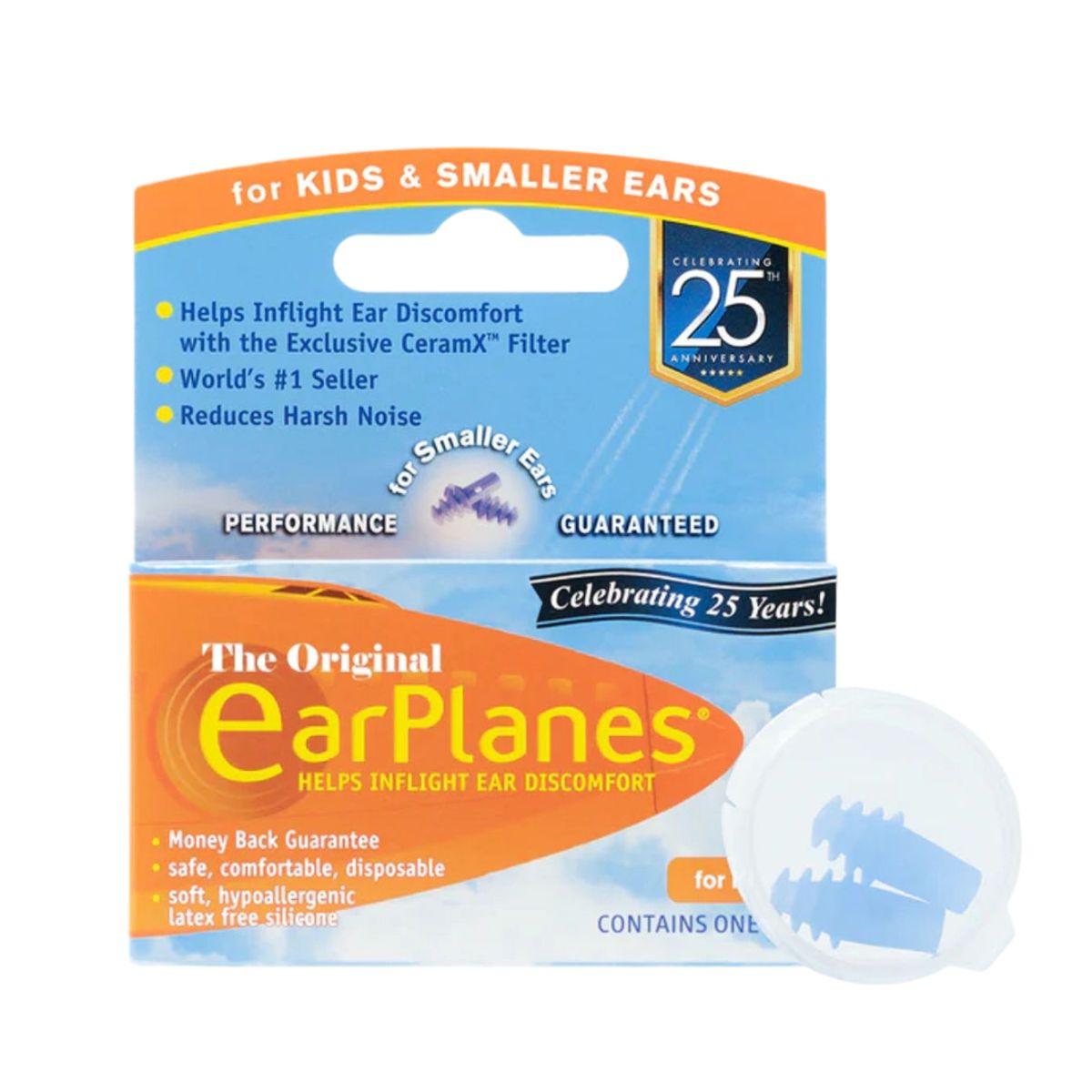 GENERICO - Tapones para Dolor de Oído en Avión - Niños y Oídos Pequeños - EARPLANES