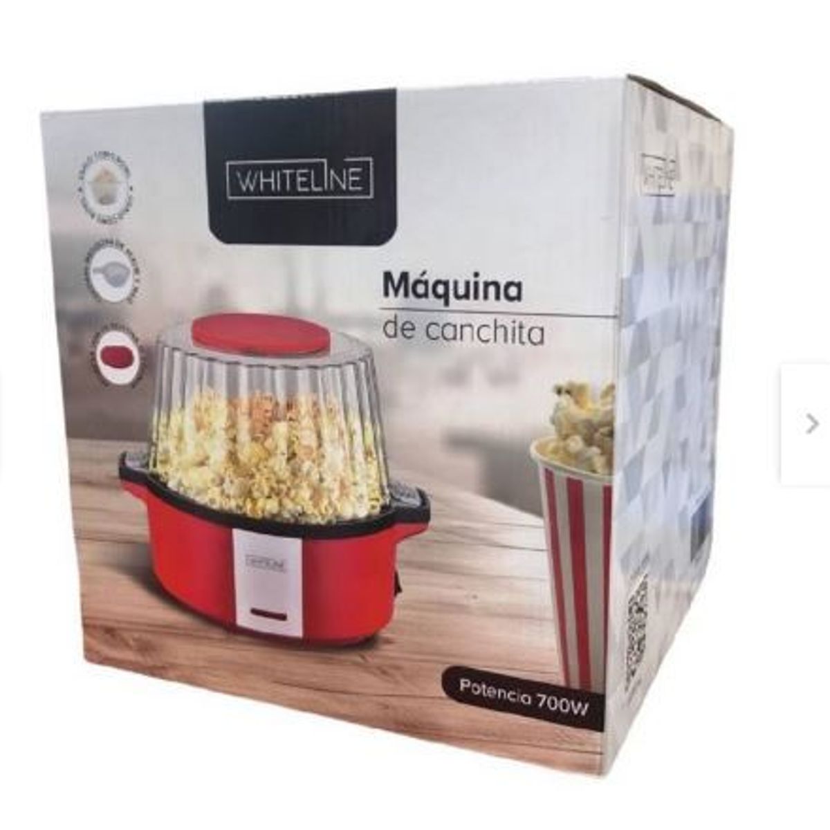 WHITELINE - Maquina para Pop Corn Whiteline