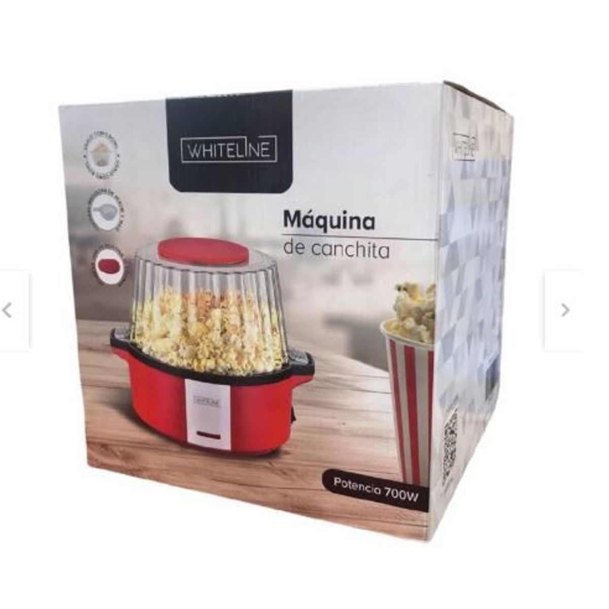 WHITELINE - Maquina para Pop Corn Whiteline