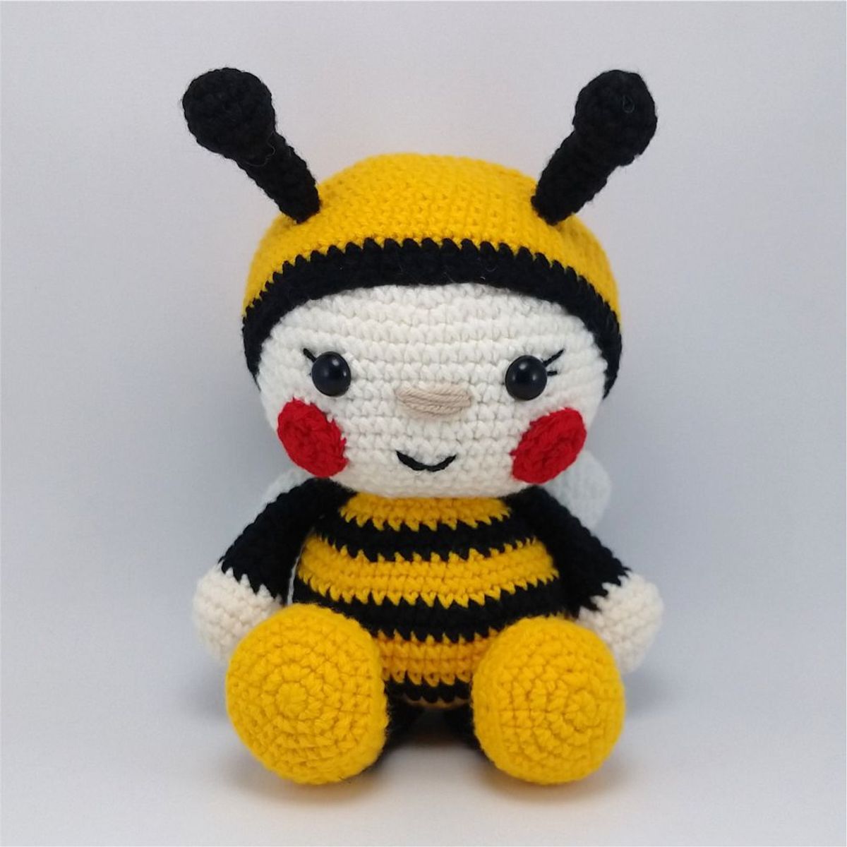 GENERICO - Oso amigurumi Abeja 16cm peluche