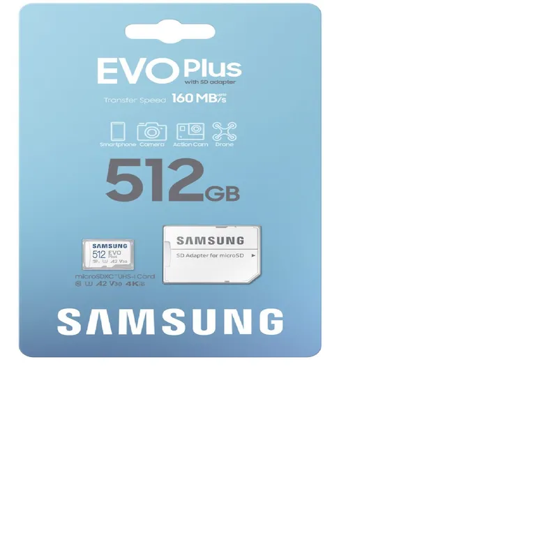 SAMSUNG - Tarjeta de memoria micro sd samsung evo plus 512 gb - Blanco