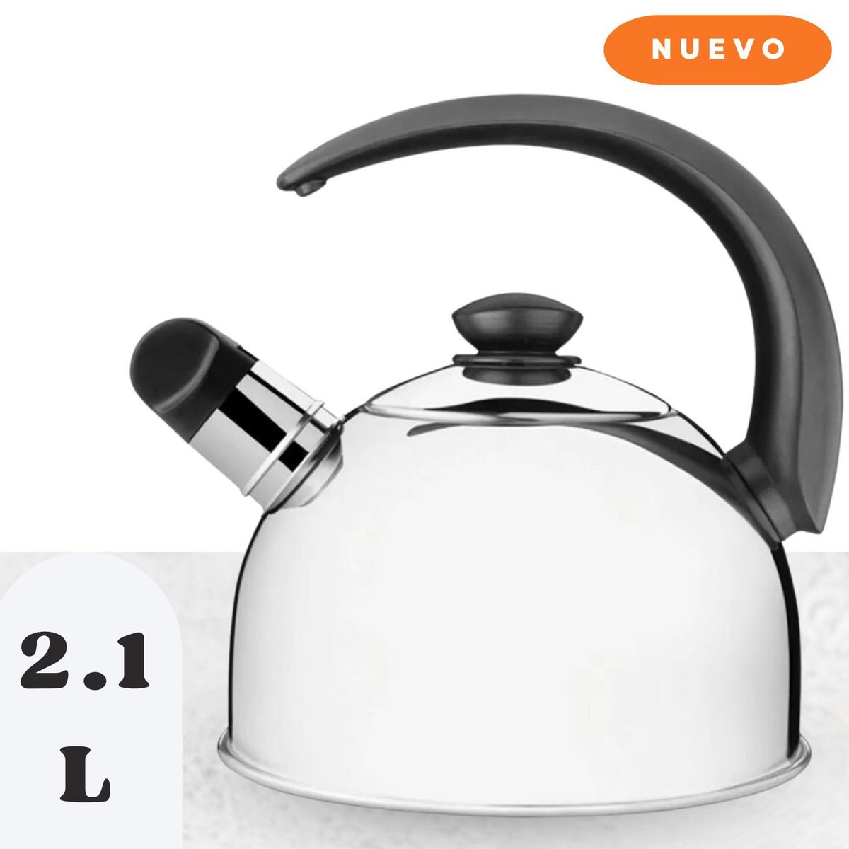 TRAMONTINA - Tetera Tramontina 2.1 L con Silbador