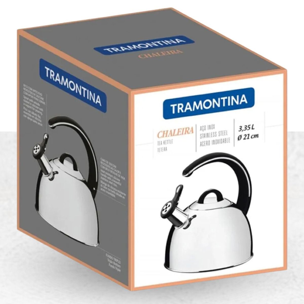 TRAMONTINA - Tetera Tramontina 3.35 L con Silbador