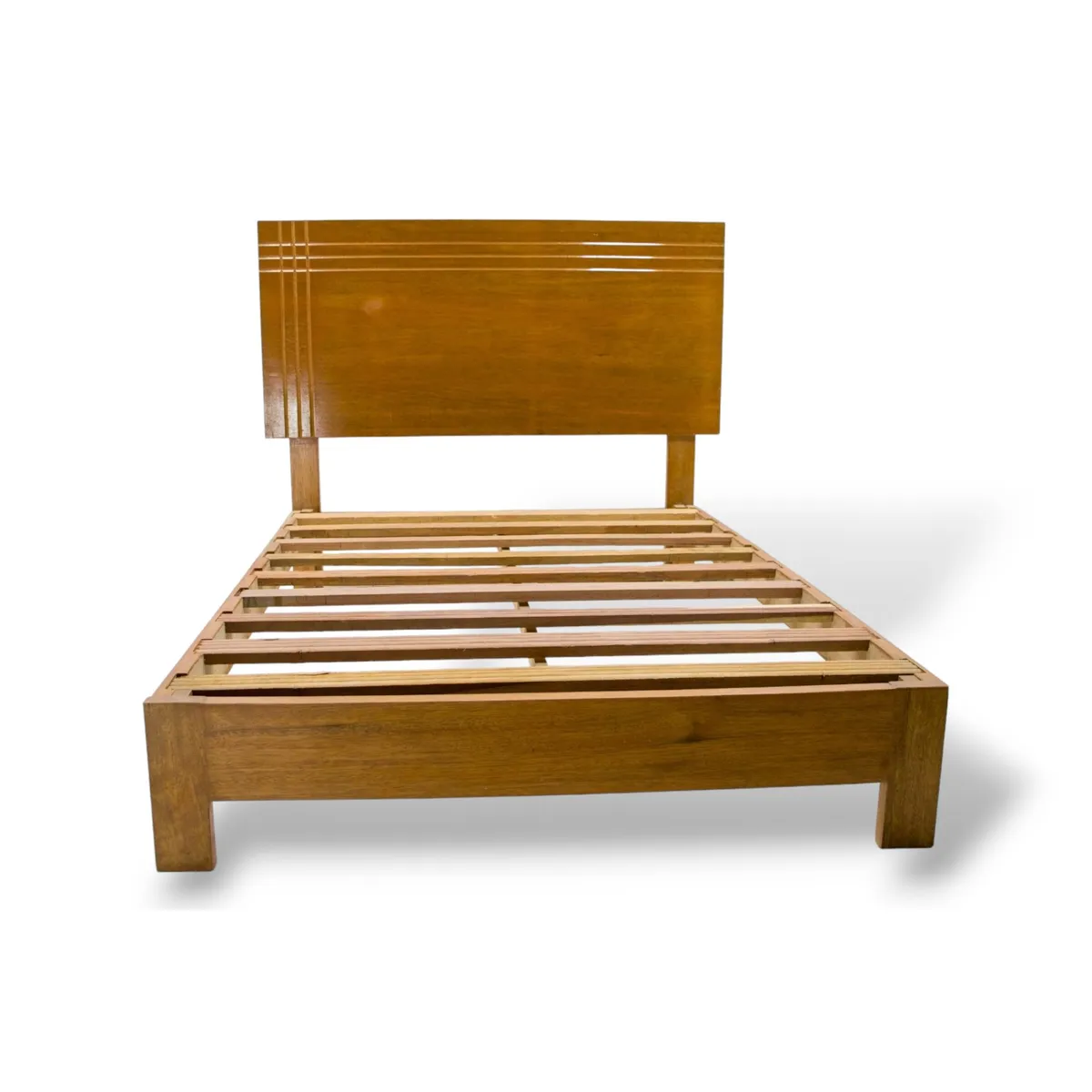 MUEBLES MACRUMO - Cama de madera Tornillo modelo Lima de 1.5 Plz