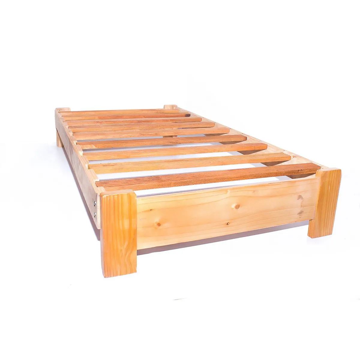 MUEBLES MACRUMO - Tarima ancha de Pino de 2 plz