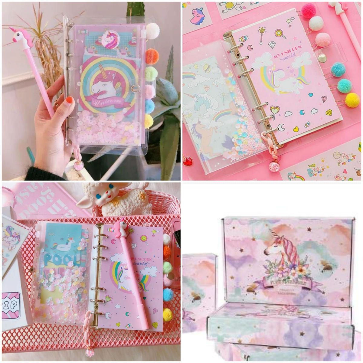 GENERICO - AGENDA - LIBRETA CON DISEÑO UNICORNIO A6