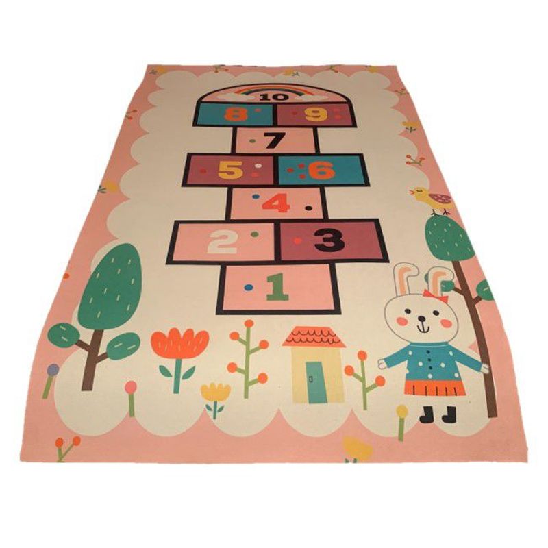 GENERICO - ALFOMBRA DIDACTICA CON BASE ANTIDESLIZANTE 100 X 150 - CONEJO