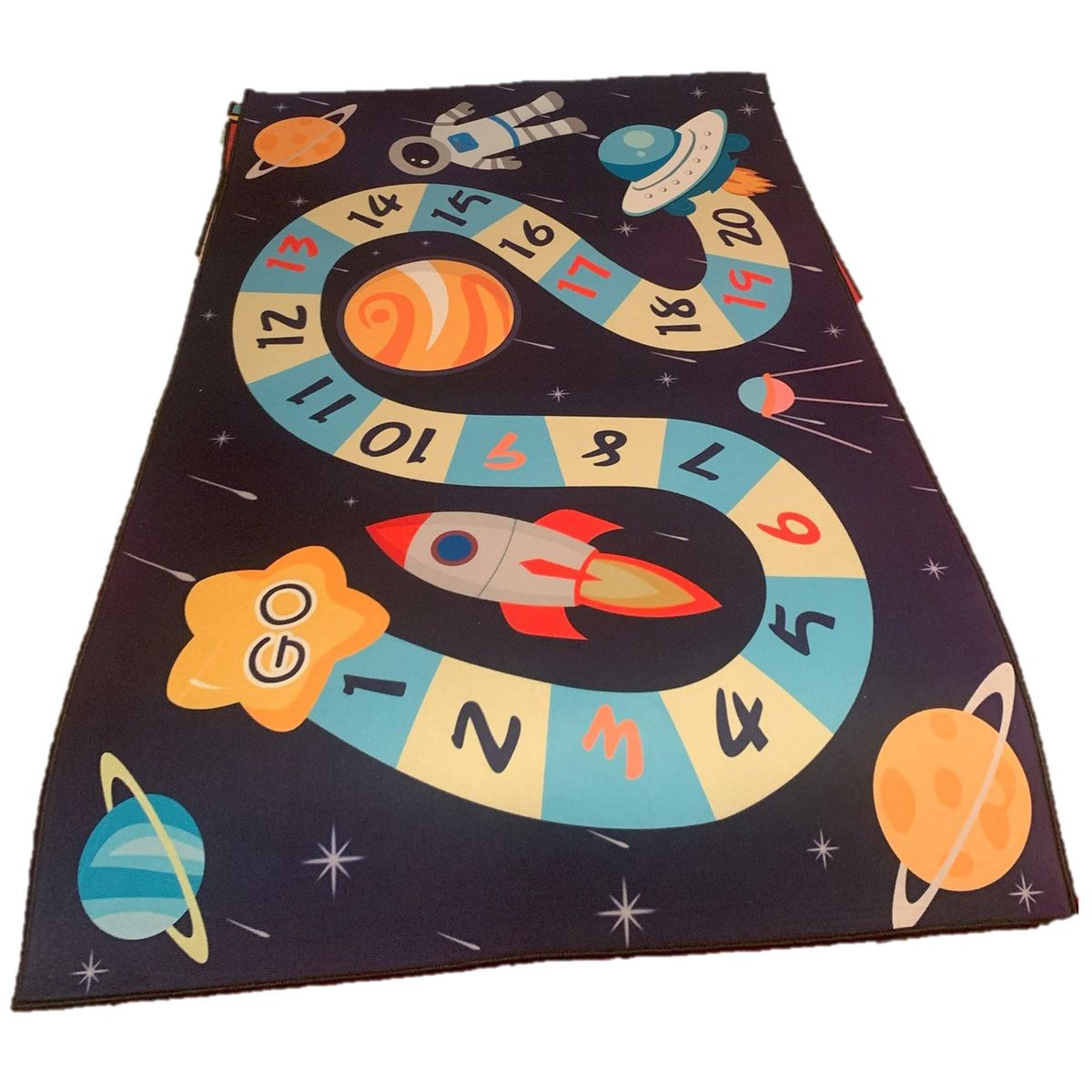 GENERICO - ALFOMBRA DIDACTICA CON BASE ANTIDESLIZANTE 90 X 150 - ESPACIO