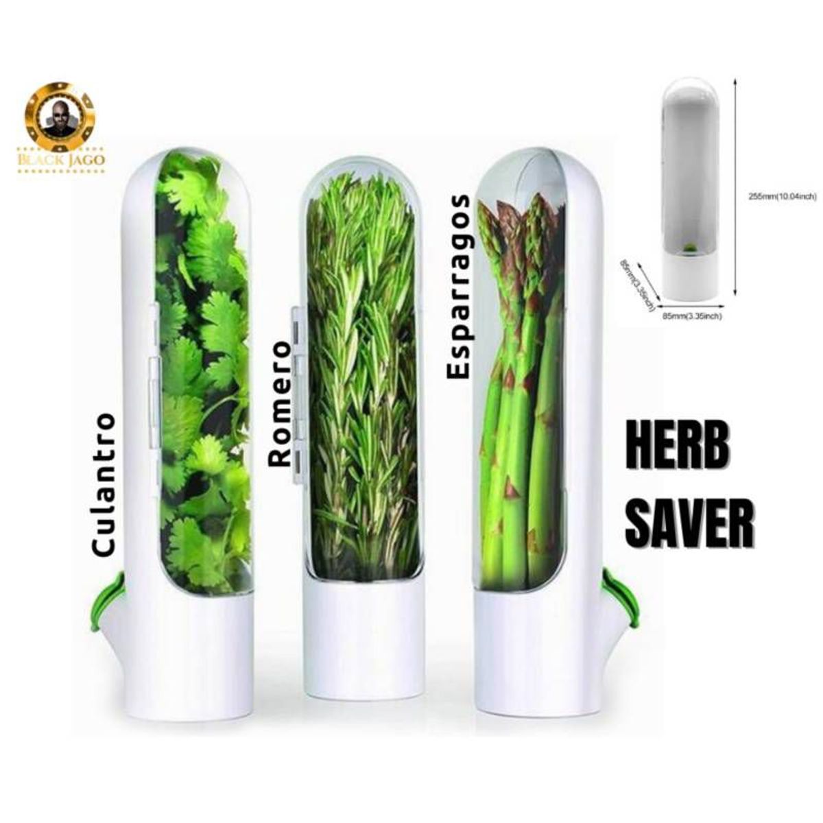GENERICO - Conservador de hierbas verduras frescas mas tiempo Herb Saver