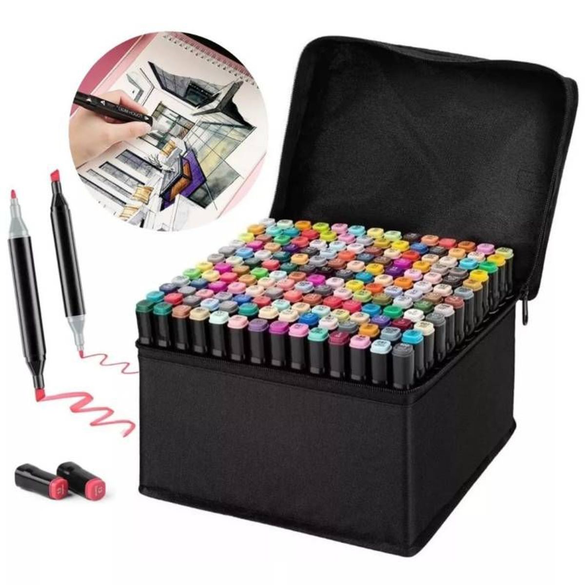 GENERICO - PLUMONES TOUCH 168 PIEZAS