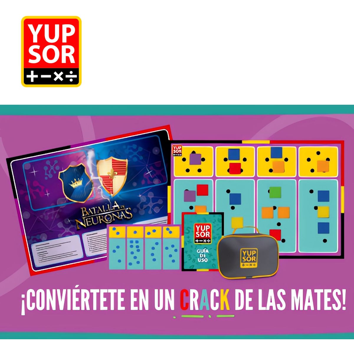 YUPSOR - Juego didáctico KIT CASE cálculo mental matemáticas YUPSOR