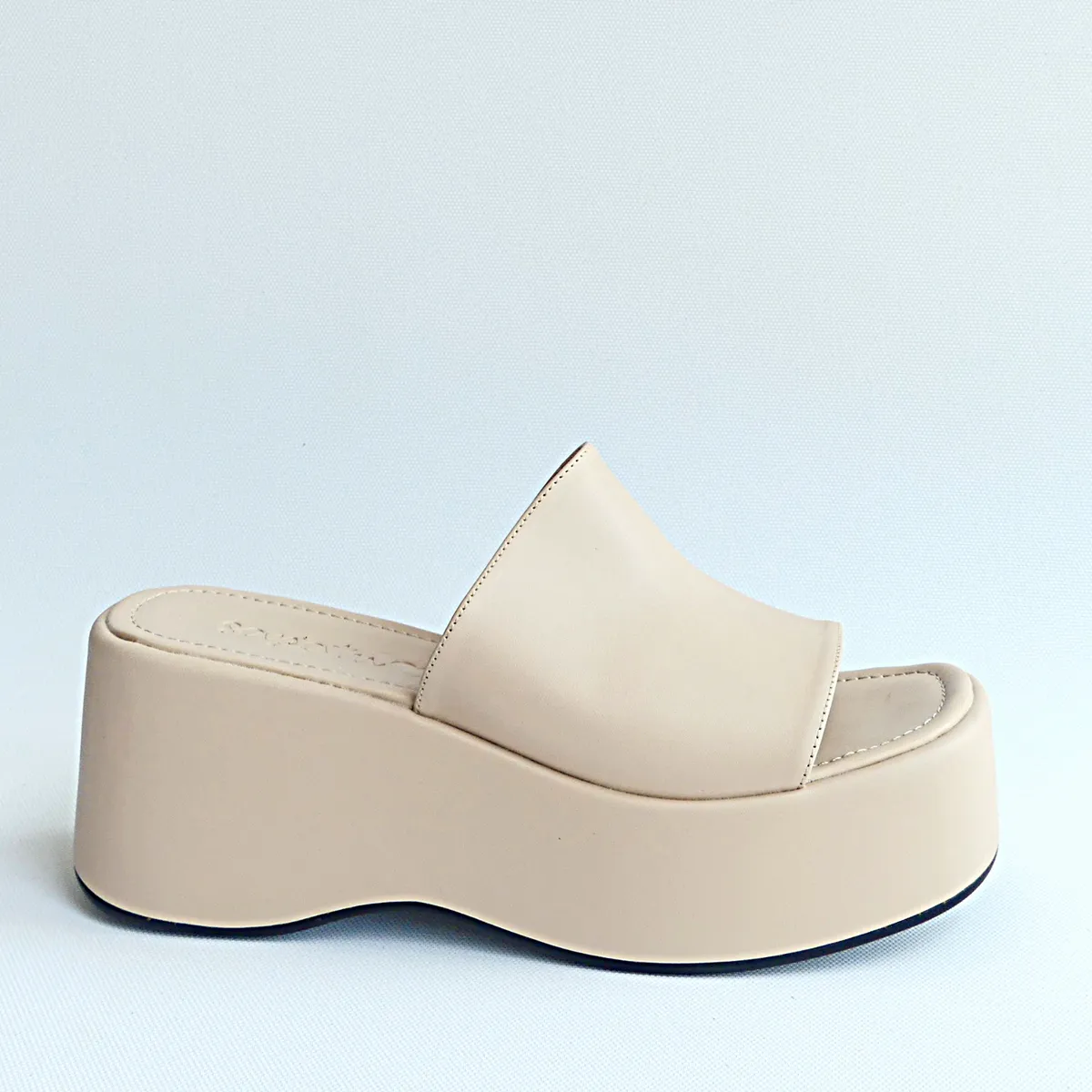 SAPATU - Sandalias Beige Mujer Plataforma Valeria
