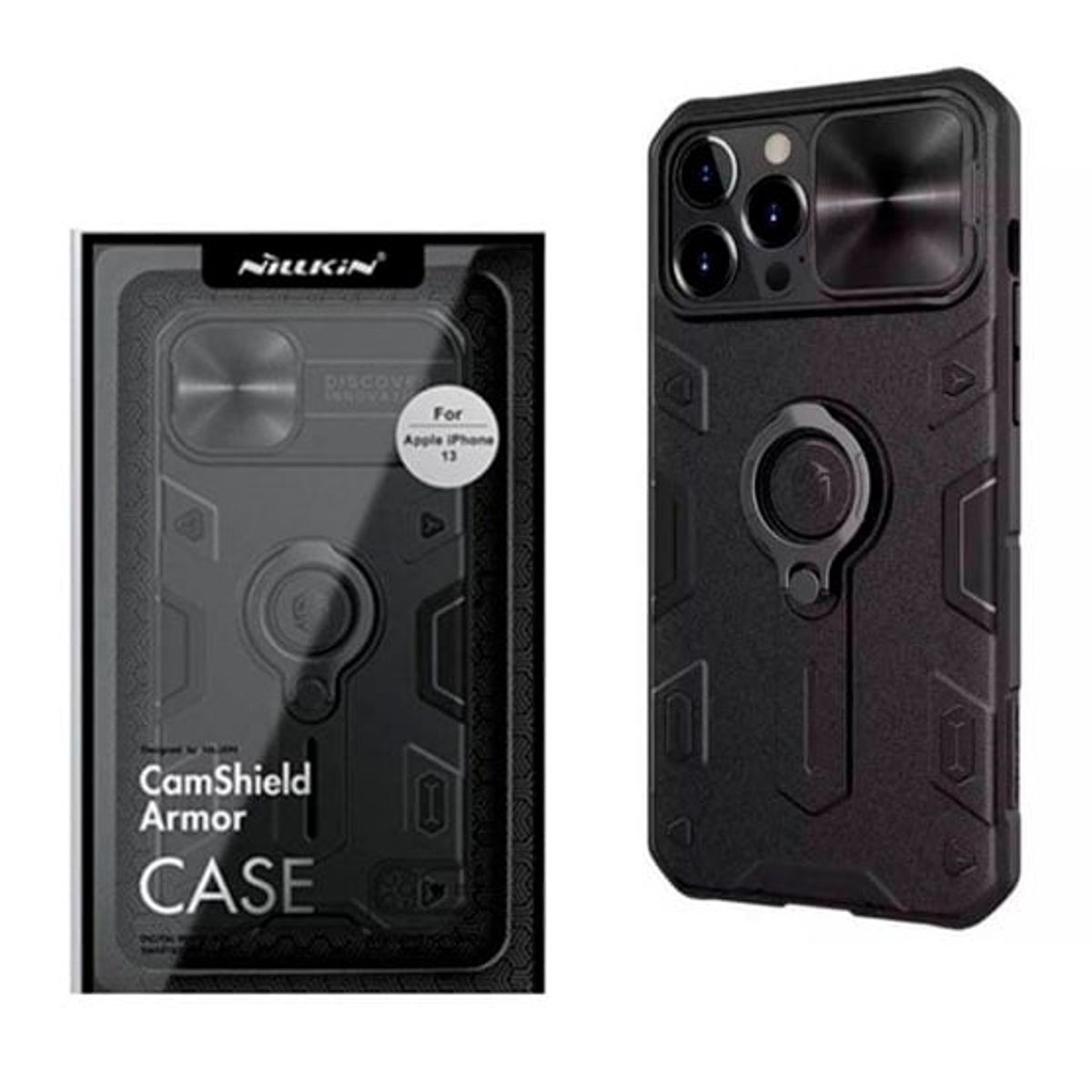 NILLKIN - Funda Nillkin Camshield Armor Pro Para Iphone 15 Pro - Negro